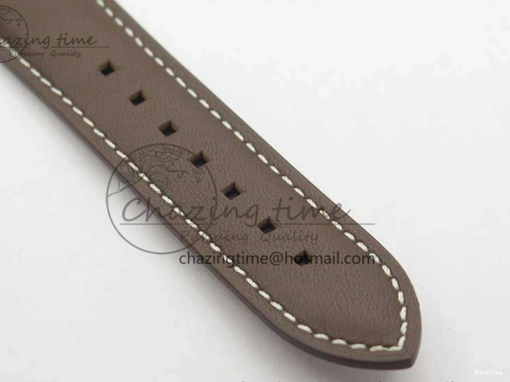 MIROTIME 0427 ZipUp Calatrava 5524R Pilot Travel Time RG GRF Brown Dial on Brown Leather Strap A324 V 7110